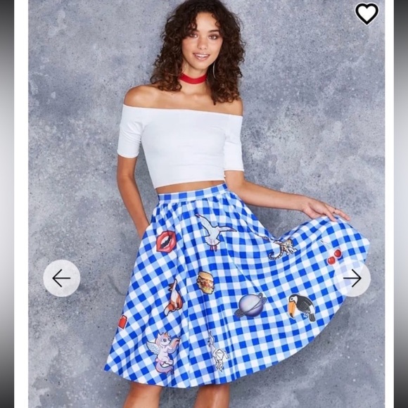 EUC BLACKMILK GOT A PATCH ON YOU POCKET MIDI SKIRT L